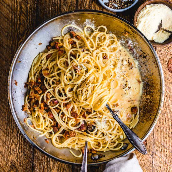 Spaghetti Carbonara - Recipe photo by sipandfeast