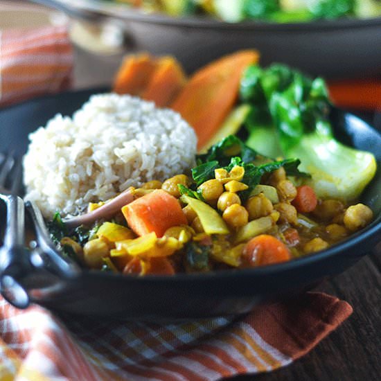 Pumpkin Curry Chickpea Stew - Recipe photo by Feed Your Soul