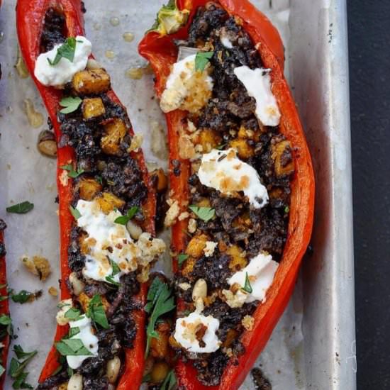 Stuffed Capsicums - Recipe photo by AnotherFoodBlogger
