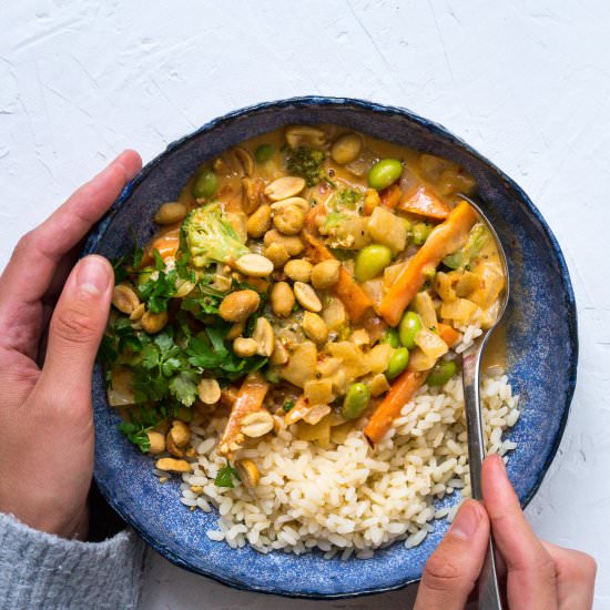 Vegan panang - Recipe photo by Stinnagm
