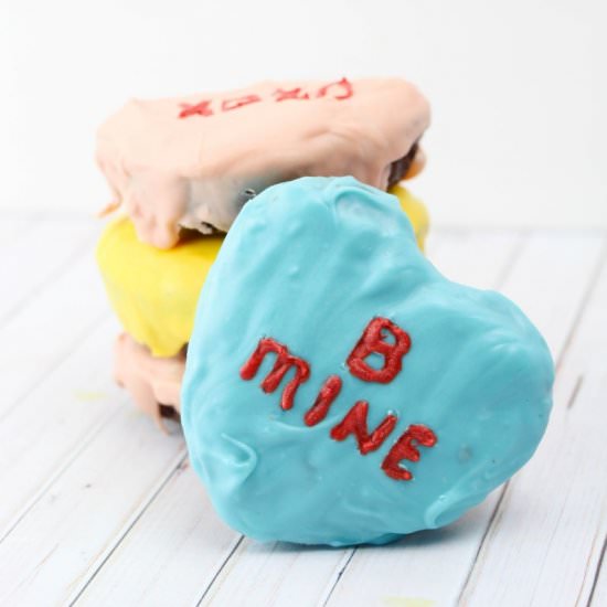Conversation Heart Brownies - Recipe photo by sizzleandsalt