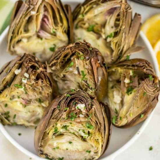 Instant Pot Steamed Artichokes - Recipe photo by peasandpeonies