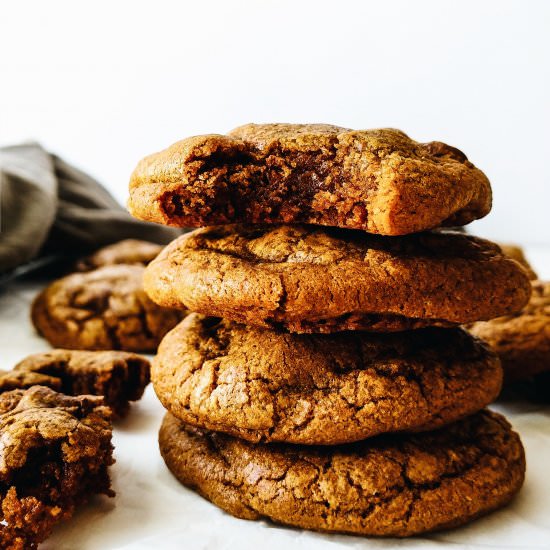 Fudge Hazelnut Espresso Cookies - Recipe photo by Cradle Kitchen