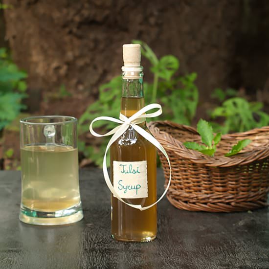 Tulsi Syrup - Recipe photo by MasalaHerb