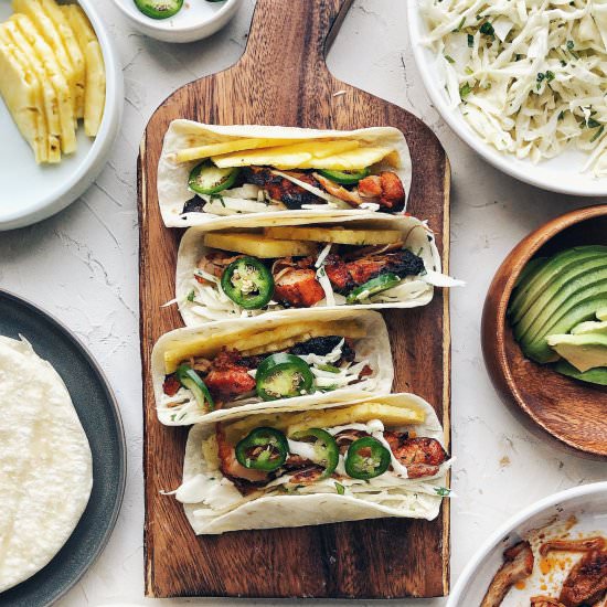 Gochujang Chicken Tacos - Recipe photo by thesubversivetable