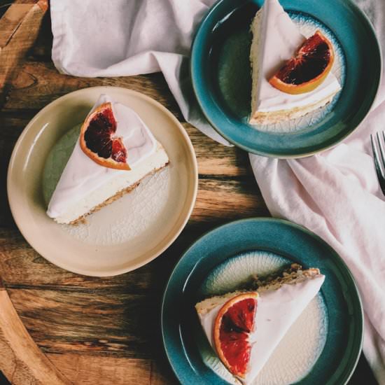Blood Orange Cheesecake - Recipe photo by whipandwander