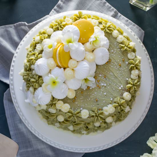 Matcha-Vanilla Cake - Recipe photo by loveinmyoven