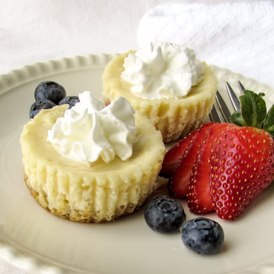White Chocolate Cheesecakes - Recipe photo by whiteflowerlane