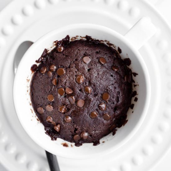 Vegan Chocolate Mug Cake - Recipe photo by TheVegan8