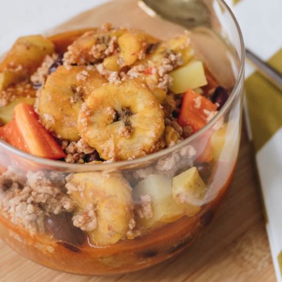 banana meat stew (in German) - Recipe photo by yellowgirl