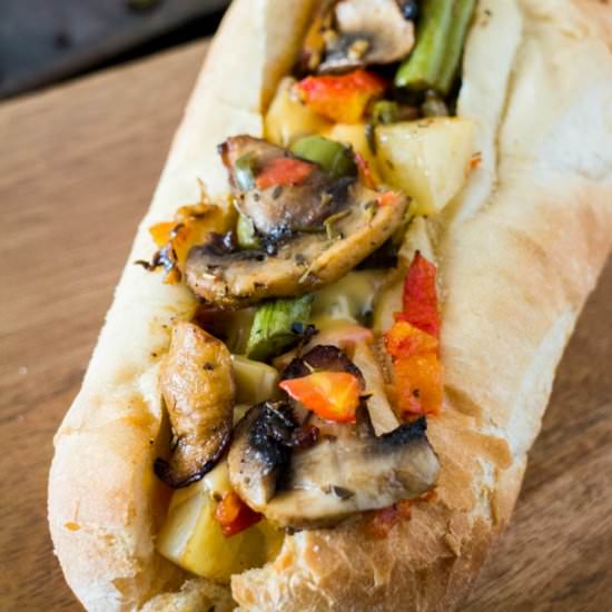 Roasted Vegetable Sandwich - Recipe photo by pamelaz