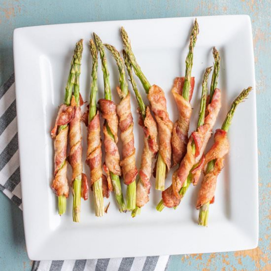 Baked Bacon Wrapped Asparagus - Recipe photo by Blessthismess