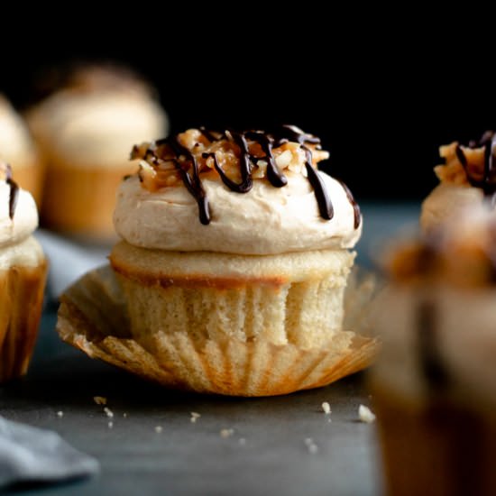 Samoa Cupcakes - Recipe photo by bluebowlrecipes