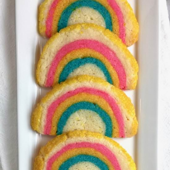 Rainbow Sugar Cookies - Recipe photo by thebrookcook.wordpress.com
