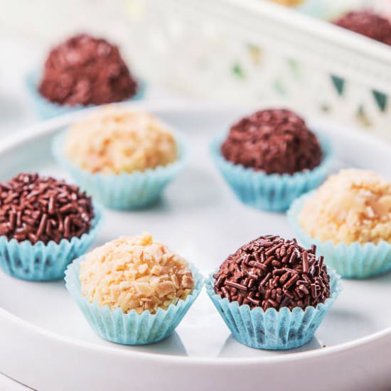 Almond and Chocolate Brigadeiro - Recipe photo by muchbutter