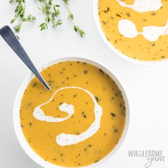 Butternut Squash Soup - Recipe photo by wholesomeyum