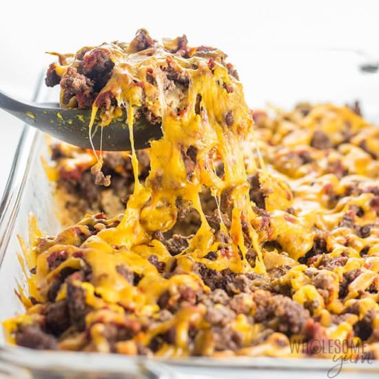Cheeseburger Casserole - Recipe photo by wholesomeyum
