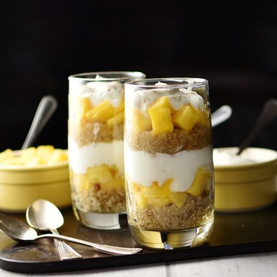Breakfast Yogurt Parfait (Quinoa) - Recipe photo by everydayhealthyrecipes