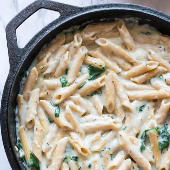 Vegan Spinach Pasta - Recipe photo by pepperbowl