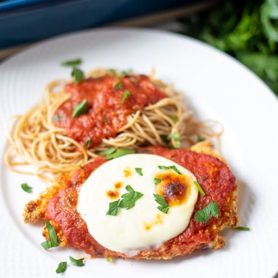 Oven Baked Chicken Parmesan - Recipe photo by amindfullmom