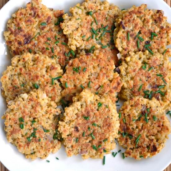 Parmesan Rice Cakes Recipe - Recipe photo by AnOregonCottage