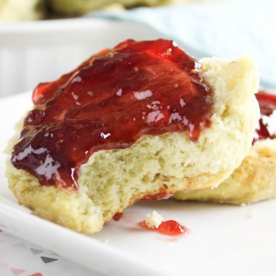 Easy Homemade Fluffy Vegan Biscuits - Recipe photo by bakingyouhappier