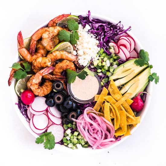 Shrimp Taco Salad - Recipe photo by theviewfromgreatisland