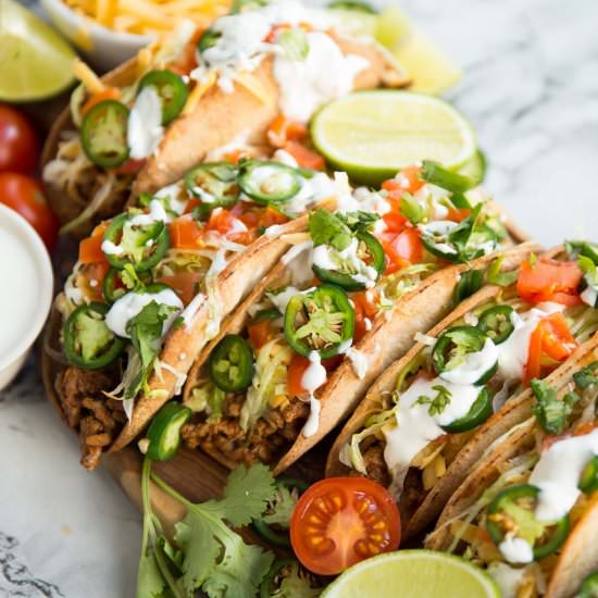 Ground Beef Tacos - Recipe photo by dontgobaconmyheart