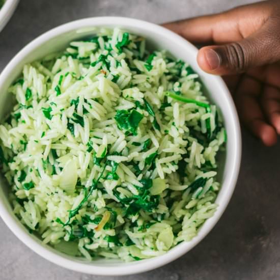 Spinach Rice (spanakorizo) - Recipe photo by My active kitchen