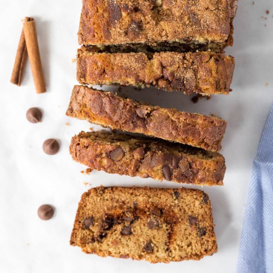 Cinnamon Swirl Chocolate Chip Bread - Recipe photo by Lip-SmackingFood