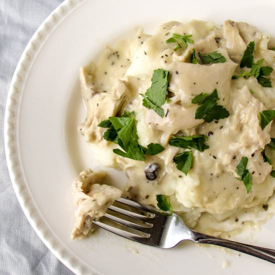 Slow Cooker Chicken & Gravy - Recipe photo by whiteflowerlane