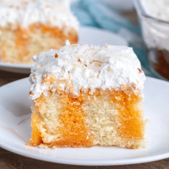 Orange Poke Cake - Recipe photo by foodlovinfamily
