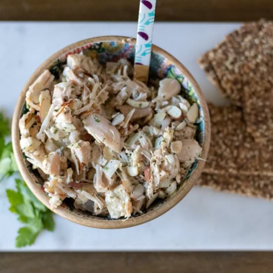Tarragon Almond "Chicken" Salad - Recipe photo by 86Eats