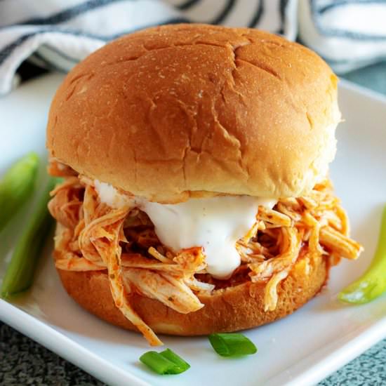 Instant Pot Buffalo Chicken Sliders - Recipe photo by SeasonedSprinkles