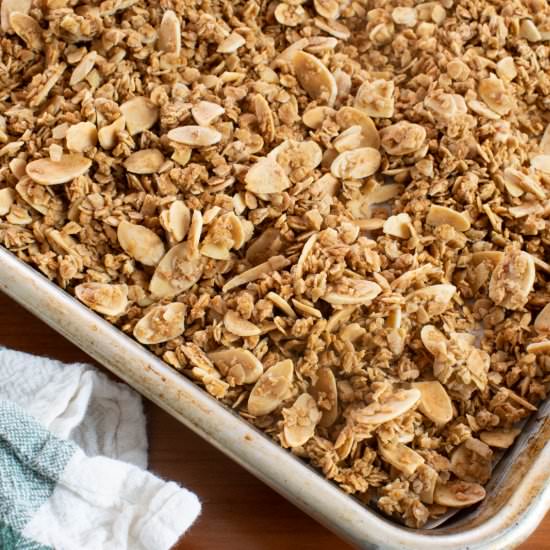 Vanilla Almond Granola - Recipe photo by For the Love of Cooking
