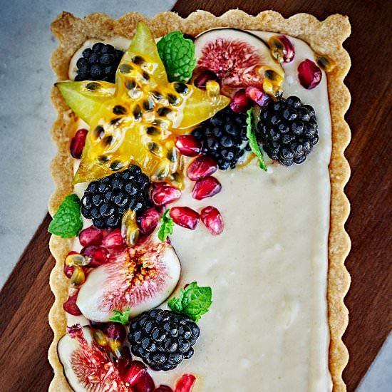 Lime Curd & Mascarpone Fruit Tart - Recipe photo by proportionalplate