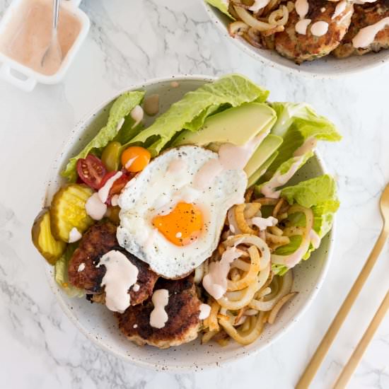 Turkey Burger and Potato Bowls - Recipe photo by Inspiralized