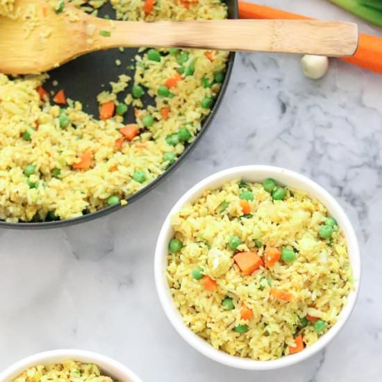 Easy Vegan Fried Rice with Tofu - Recipe photo by veganblueberry