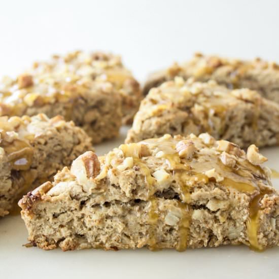 Banana Walnut Scones - Recipe photo by The Desserted Girl