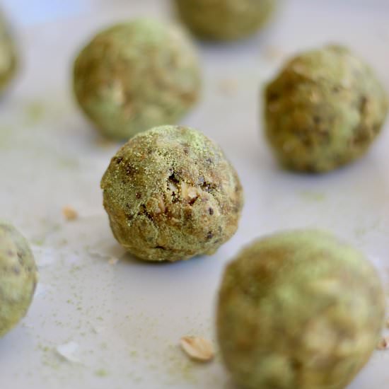 Coconut Matcha Energy Bites - Recipe photo by cheerfulchoices