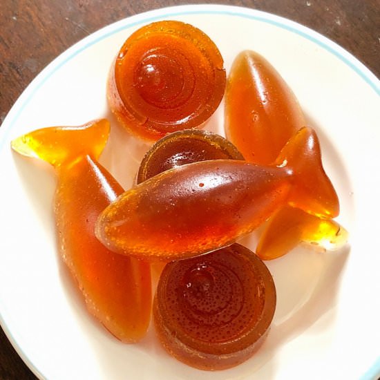 Lemon Balm & Honey Hard Candy - Recipe photo by suziethefoodie