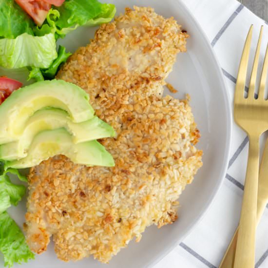 Baked Chicken Milanesa - Recipe photo by ThaiCaliente