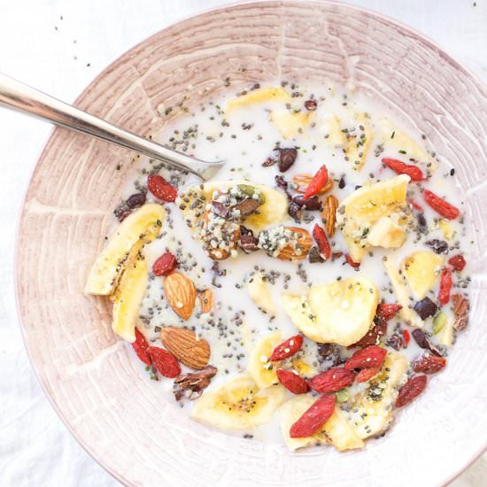 5-Minute Grain-Free Paleo Cereal - Recipe photo by Wicked Spatula