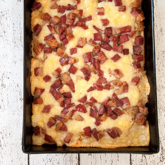 Detroit Style Rueben Pizza - Recipe photo by ramshacklepantry
