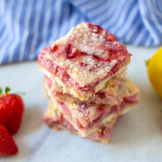 Strawberry Bars - Recipe photo by amindfullmom