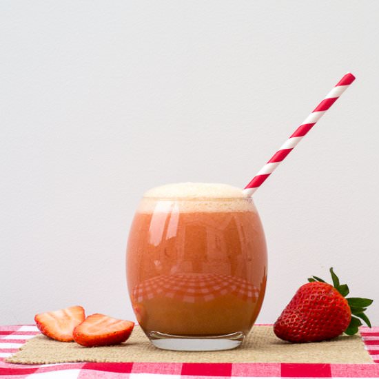 Strawberry & Nectarine Mocktail - Recipe photo by planetveggie