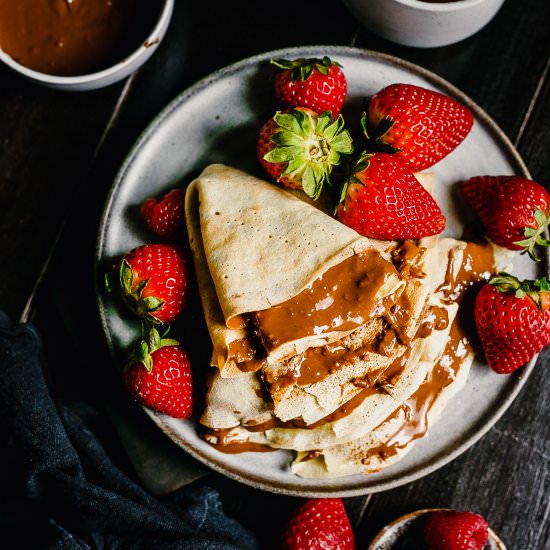 How to Make Crepes Without Milk - Recipe photo by MunchkinTime