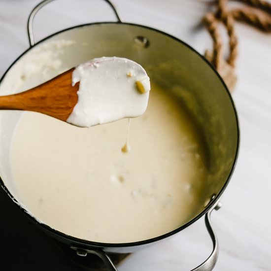 15-Min Mexican White Sauce Recipe - Recipe photo by MunchkinTime