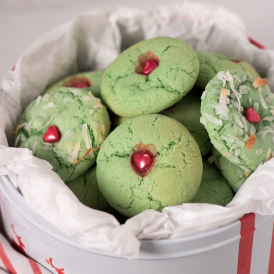 Grinch Sugar Cookies - Recipe photo by LifesLittleSweets