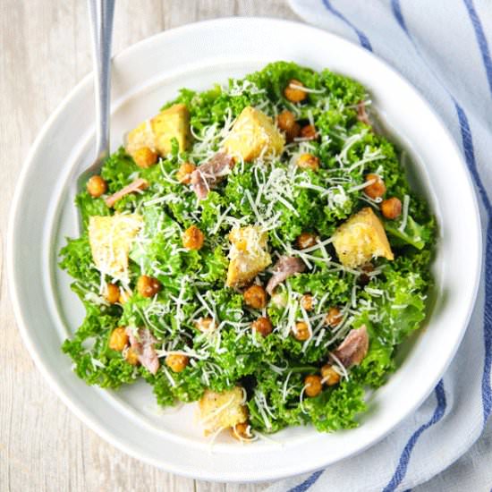 Kale Caesar Salad - Recipe photo by Tastefulventure